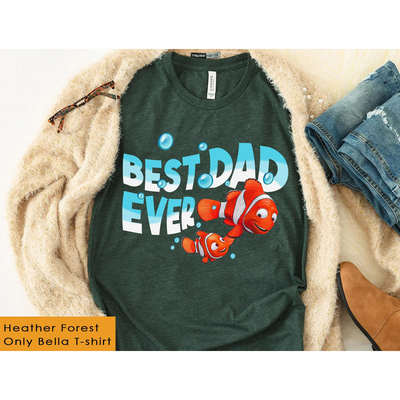 Marlin and Nemo Best Dad Ever Shirt  Finding Nemo Disney Dad T-shirt  Father and Son  Father's Day Gift Ideas  Disneyland Trip Outfits - 2.jpg