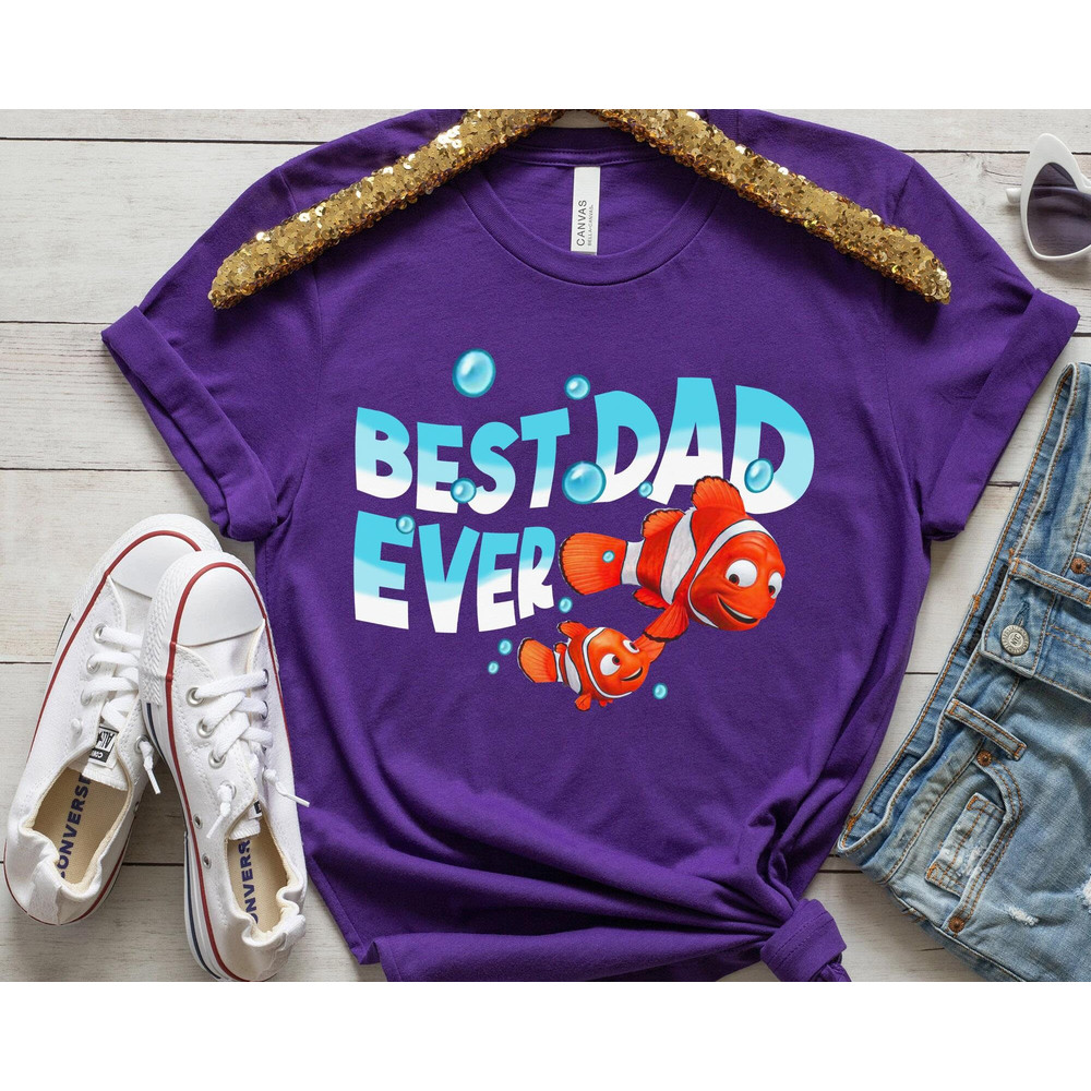 Marlin and Nemo Best Dad Ever Shirt  Finding Nemo Disney Dad T-shirt  Father and Son  Father's Day Gift Ideas  Disneyland Trip Outfits - 3.jpg