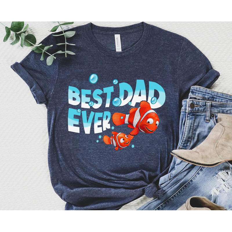 Marlin and Nemo Best Dad Ever Shirt  Finding Nemo Disney Dad T-shirt  Father and Son  Father's Day Gift Ideas  Disneyland Trip Outfits - 5.jpg