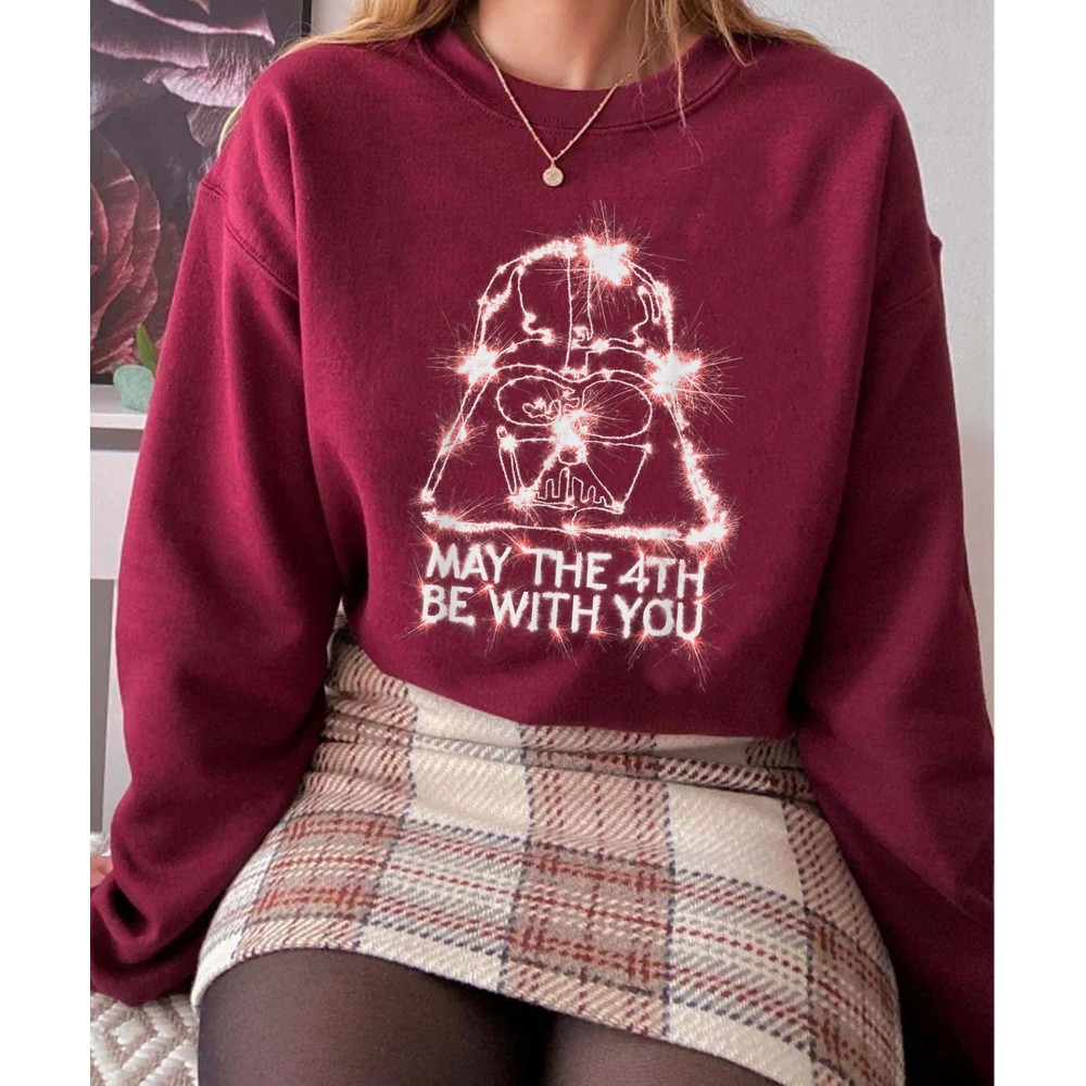 May The 4Th Be With You Darth Vader Sparkler Shirt May The Fourth Star Wars Day Galaxy's Edge Star Wars Fan Walt Disney World - 2.jpg