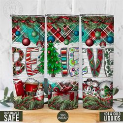 merry christmas tumbler with straw - winter tumbler christmas gift for her - tumbler for holiday gift for her- christmas