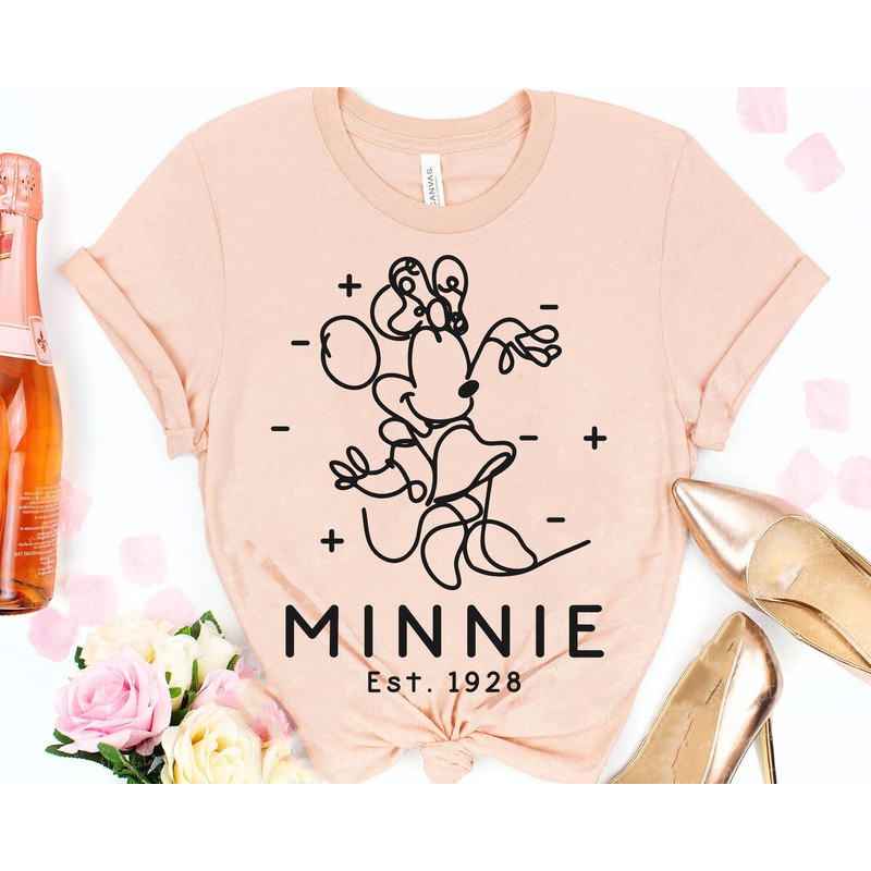 Mickey And Minnie Minimalist Est 1928 Shirt  Disney Couple Matching T-shirt  Walt Disney World Shirt  Disneyland Trip Couple Outfits - 2.jpg