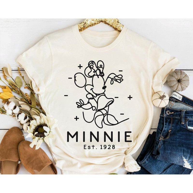 Mickey And Minnie Minimalist Est 1928 Shirt  Disney Couple Matching T-shirt  Walt Disney World Shirt  Disneyland Trip Couple Outfits - 4.jpg