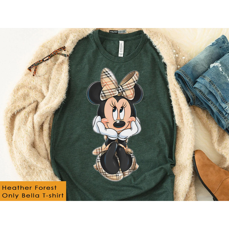 Mickey and Minnie Mouse Plaid Shirt Disney Valentine's Day T-shirt Disneyland Couple Matching Tee Disneyland Trip Gift for Him Her - 3.jpg