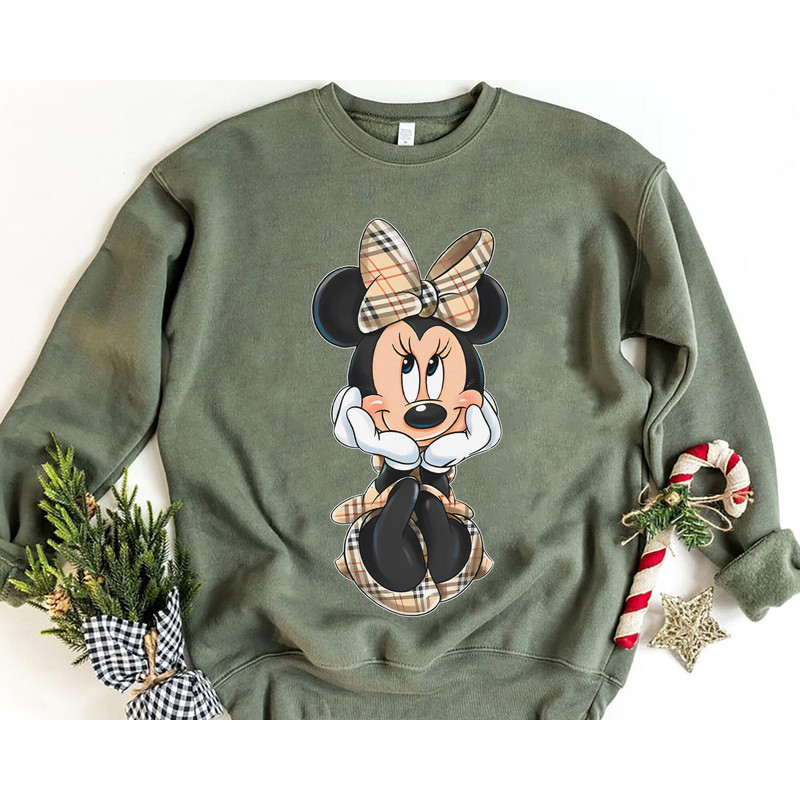 Mickey and Minnie Mouse Plaid Shirt Disney Valentine's Day T-shirt Disneyland Couple Matching Tee Disneyland Trip Gift for Him Her - 5.jpg