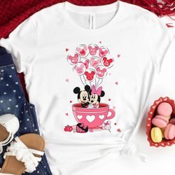 mickey and minnie mouse valentine balloon tea c
