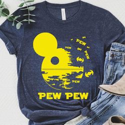 mickey death star pew pew with drone shirt / ma