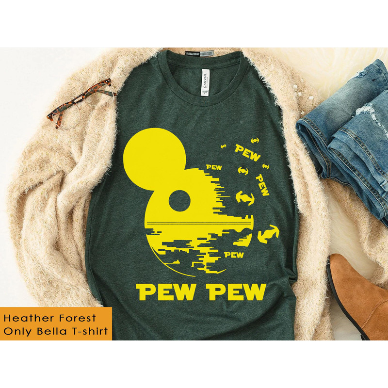 Mickey Death Star Pew Pew With Drone Shirt May The Fourth Star Wars Day Galaxy's Edge Star Wars Merchandise Walt Disney World - 4.jpg