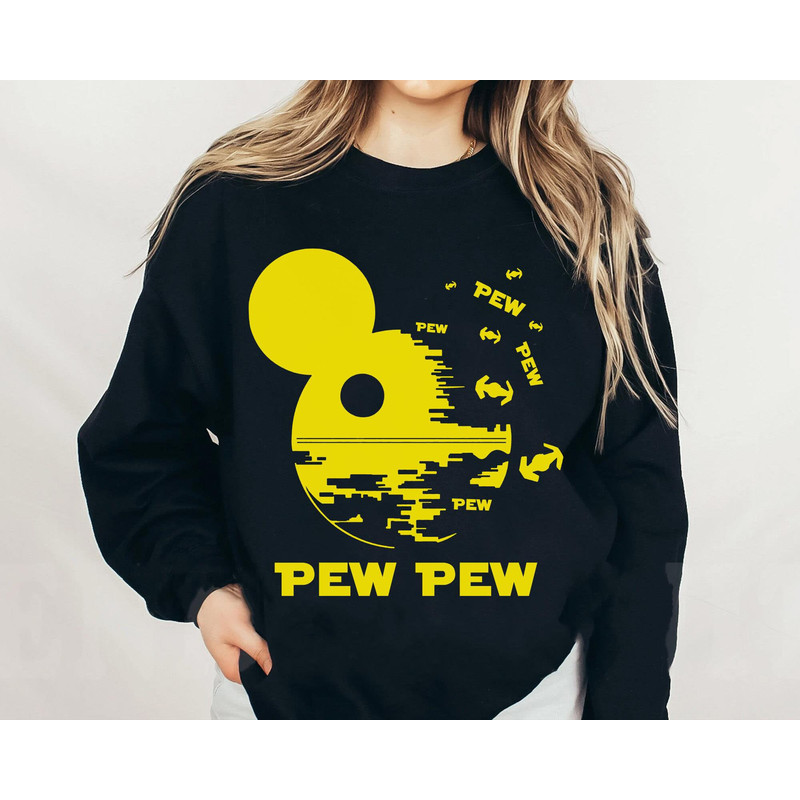 Mickey Death Star Pew Pew With Drone Shirt May The Fourth Star Wars Day Galaxy's Edge Star Wars Merchandise Walt Disney World - 5.jpg