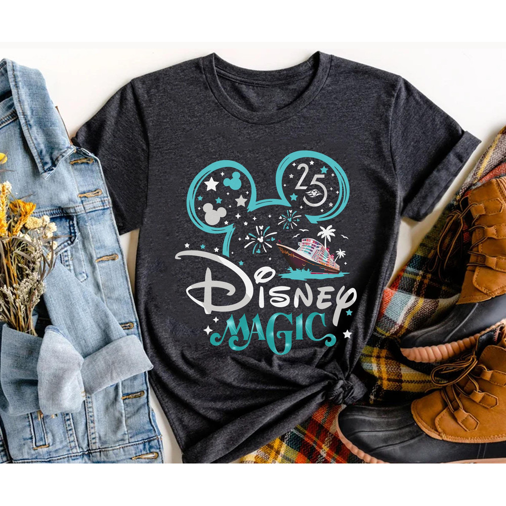 Mickey Disney Fantasy Dream Wonder Wish Magic Shirt  25th Silver Anniversary At Sea  Disney Cruise Line  Family Matching  Friends Trip - 2.jpg