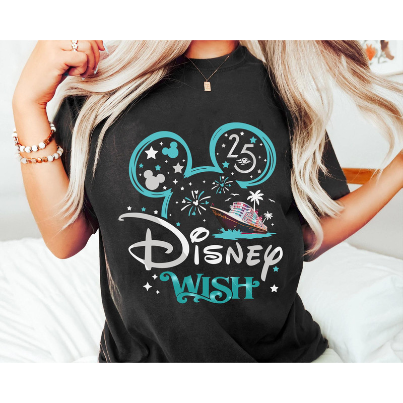 Mickey Disney Fantasy Dream Wonder Wish Magic Shirt  25th Silver Anniversary At Sea  Disney Cruise Line  Family Matching  Friends Trip - 3.jpg