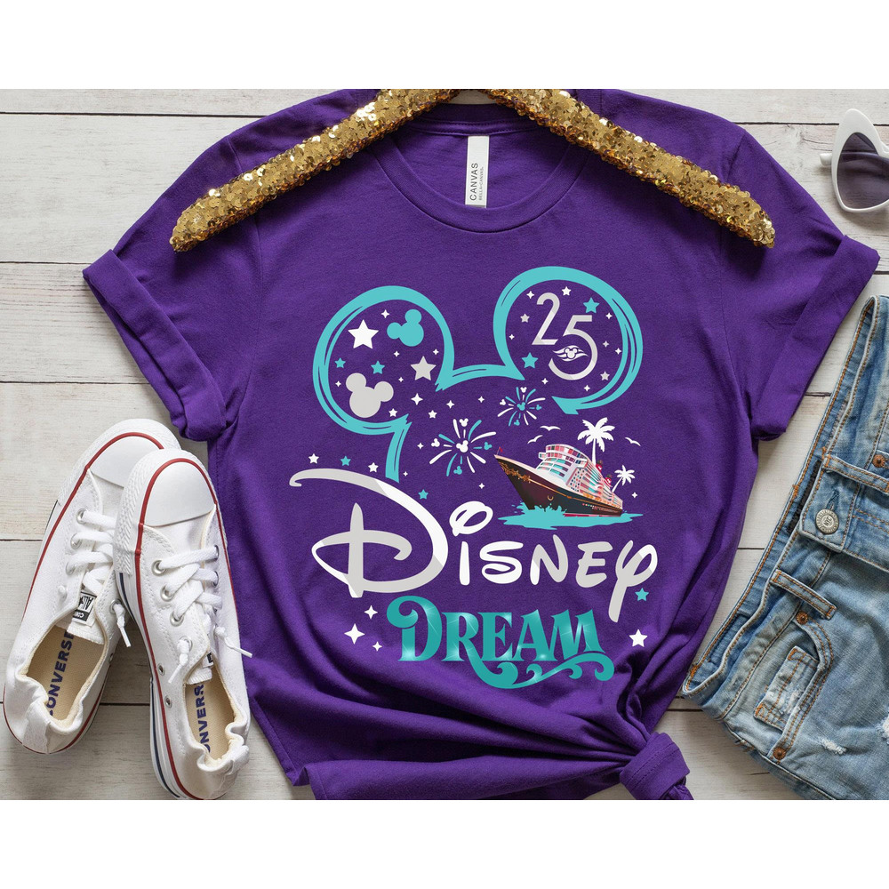 Mickey Disney Fantasy Dream Wonder Wish Magic Shirt  25th Silver Anniversary At Sea  Disney Cruise Line  Family Matching  Friends Trip - 5.jpg