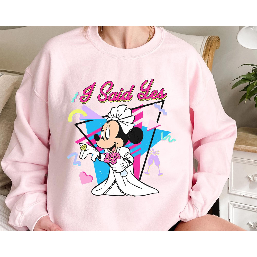 Mickey Minnie Bride and Groom I Asked I Said Yes Matching Shirt Retro Disney Wedding T-shirt Just Married Honeymoon Disneyland Trip - 3.jpg