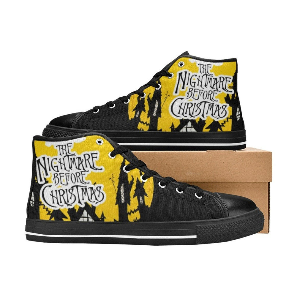 The Nightmare Before Christmas High Canvas Shoes for Fan, Women and Men, The Nightmare Before Christmas Sneaker