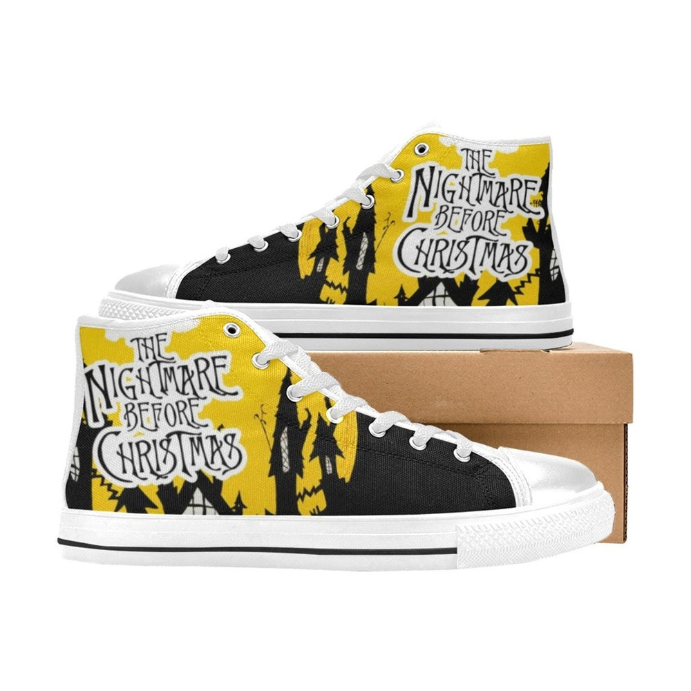 The Nightmare Before Christmas High Canvas Shoes for Fan, Women and Men, The Nightmare Before Christmas Sneaker