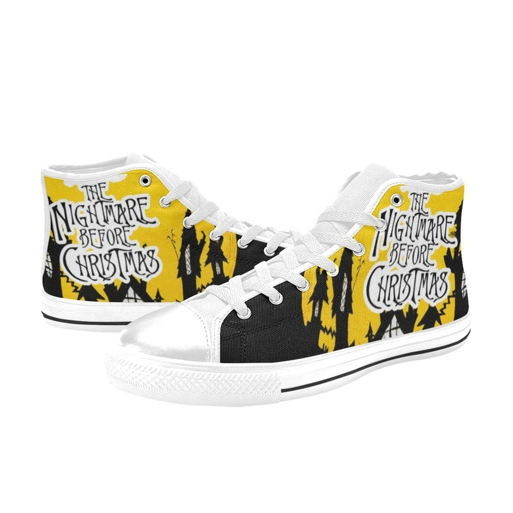 The Nightmare Before Christmas High Canvas Shoes for Fan, Women and Men, The Nightmare Before Christmas Sneaker