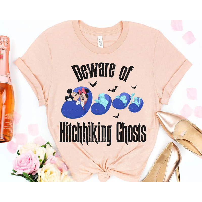 Mickey Minnie Haunted Mansion Beware Of Hitchhiking Ghost Shirt Disney Halloween Vacation Walt Disney World T-shirt Magic Kingdom - 4.jpg