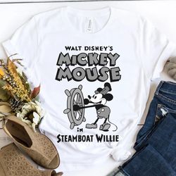 mickey mouse 1928 co steamboat willie t-shirt /