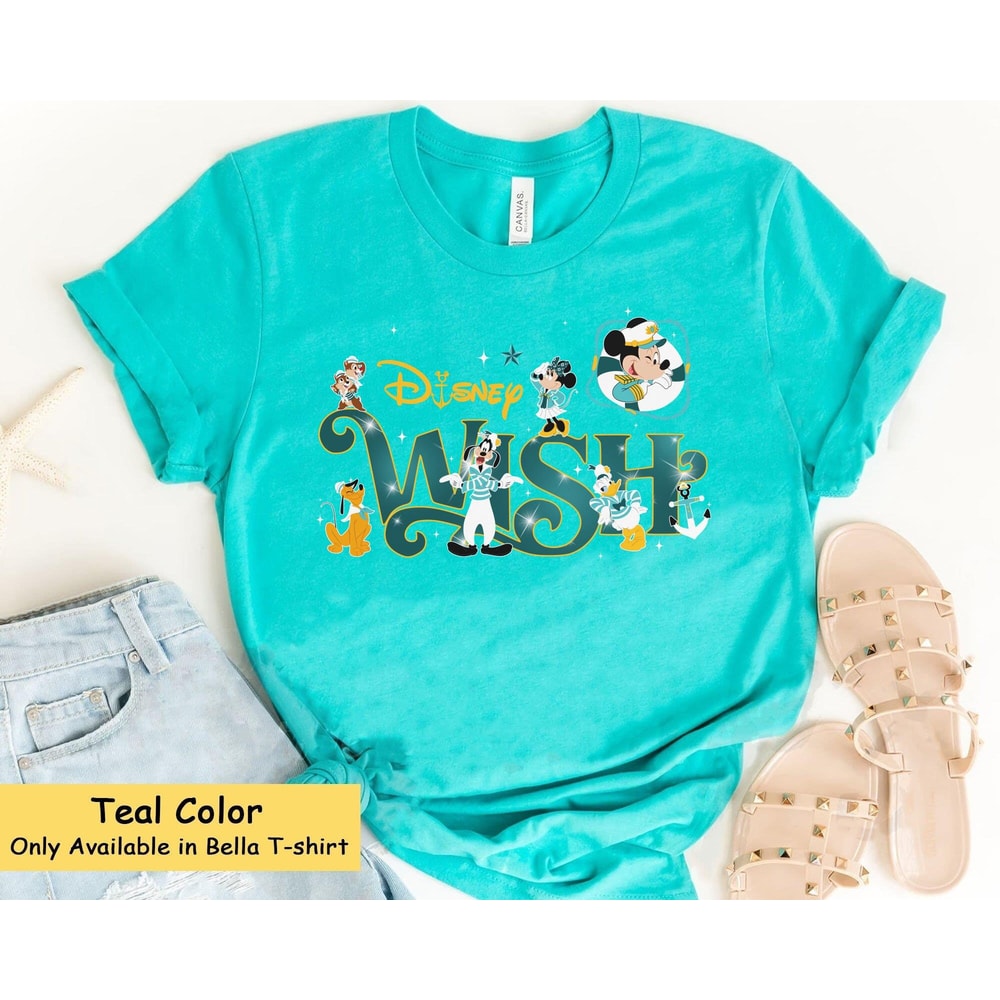 Mickey Mouse And Friends Disney Wish Shirt Cruise Line 25th Silver Anniversary At Sea T-shirt Disney Cruise Summer Family Matching - 1.jpg