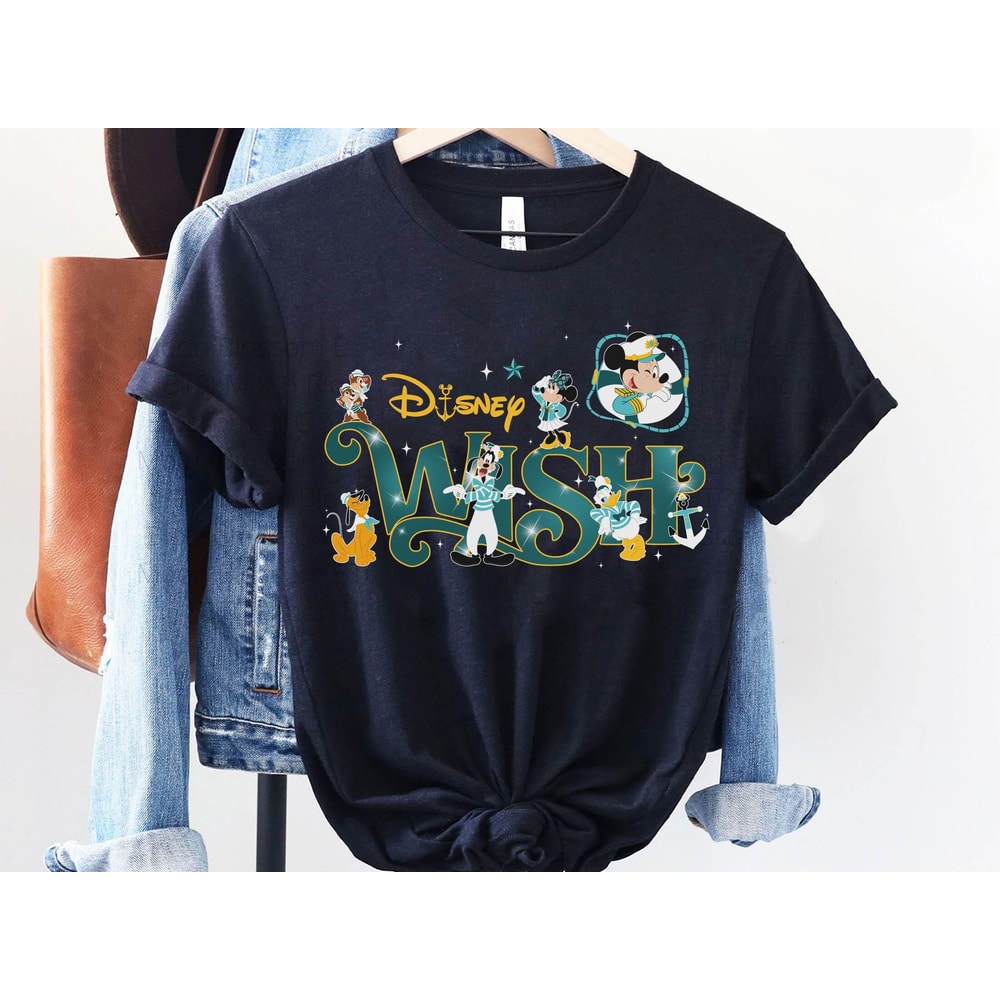 Mickey Mouse And Friends Disney Wish Shirt Cruise Line 25th Silver Anniversary At Sea T-shirt Disney Cruise Summer Family Matching - 2.jpg