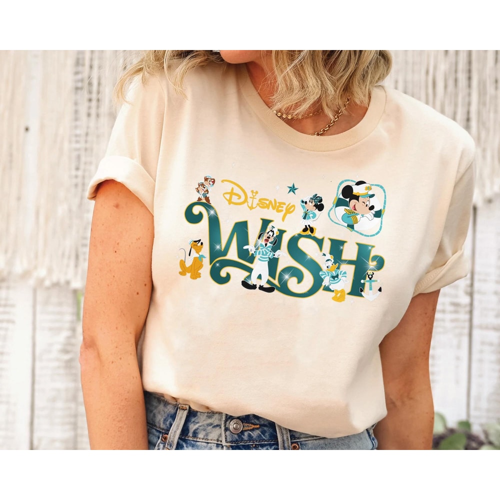 Mickey Mouse And Friends Disney Wish Shirt Cruise Line 25th Silver Anniversary At Sea T-shirt Disney Cruise Summer Family Matching - 4.jpg