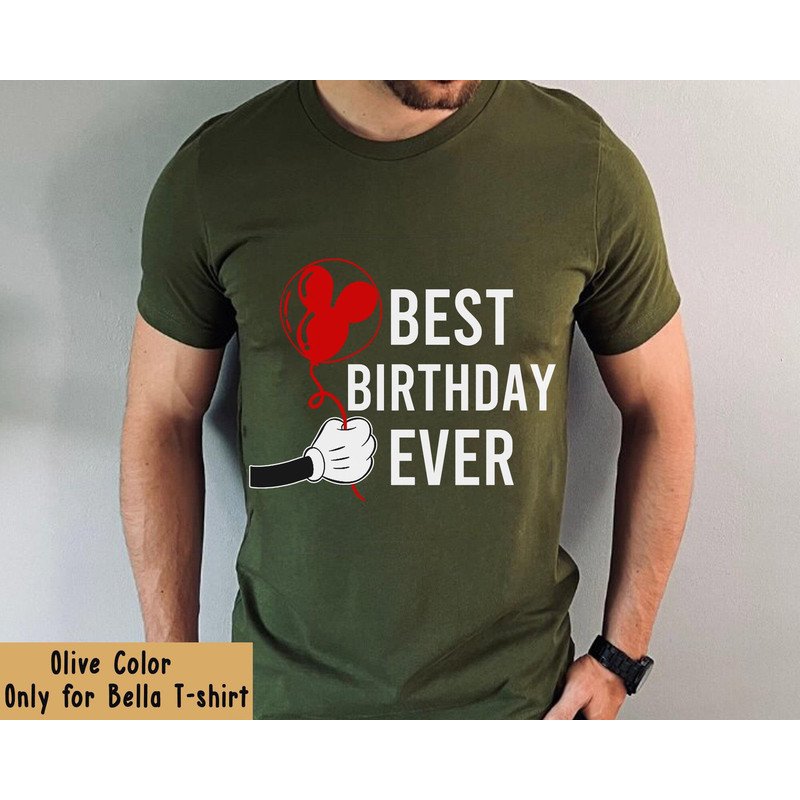 Mickey Mouse Balloon Best Birthday Ever Crew Shirt Cute Disney Birthday Squad T-shirt Disneyland Family Matching Disney Birthday Gift - 2.jpg