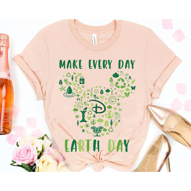Mickey Mouse Make Everyday Earth Day Shirt Disney Earth Day 2023 Tee Save Our Planet Shirt Disneyland Trip Nature Environment Tee - 2.jpg