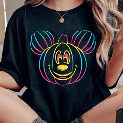 mickey mouse pumpkin head disney halloween shir