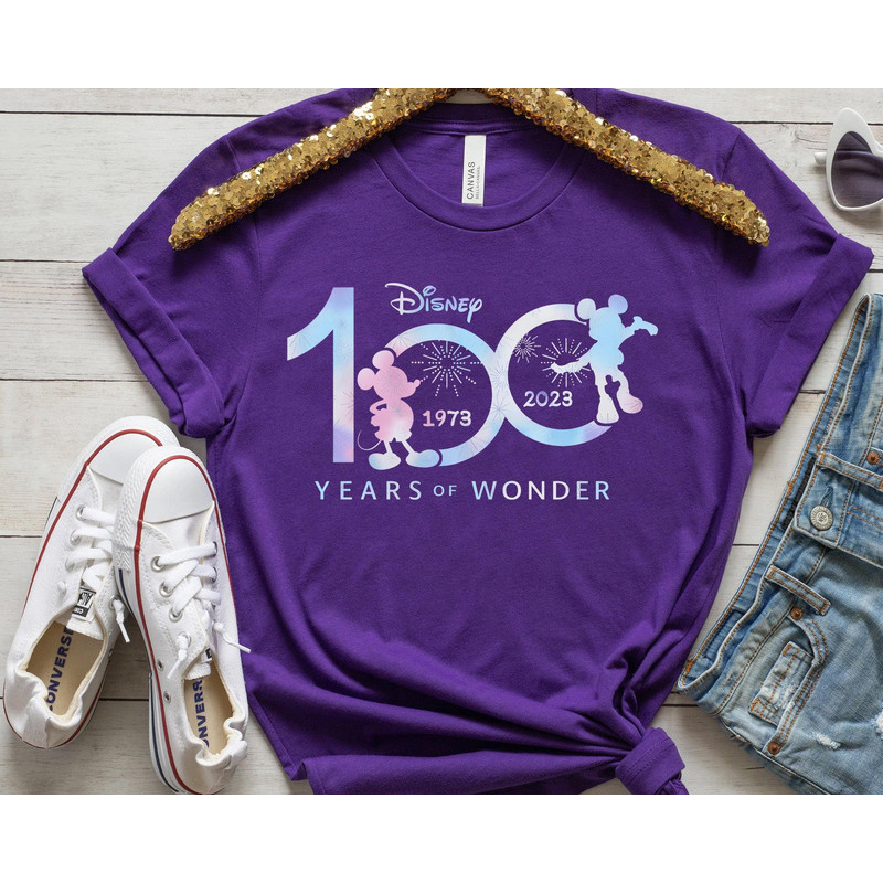 Mickey Mouse Silhouette Disney100 Shirt Disney 100 Years Of Wonder Tee Disneyland 100th Anniversary Shirt Disney Platinum Shirt - 5.jpg