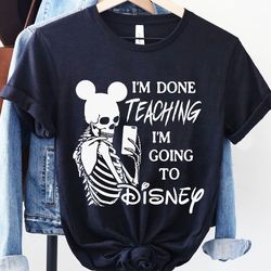 mickey skeleton mirror selfie im done teaching