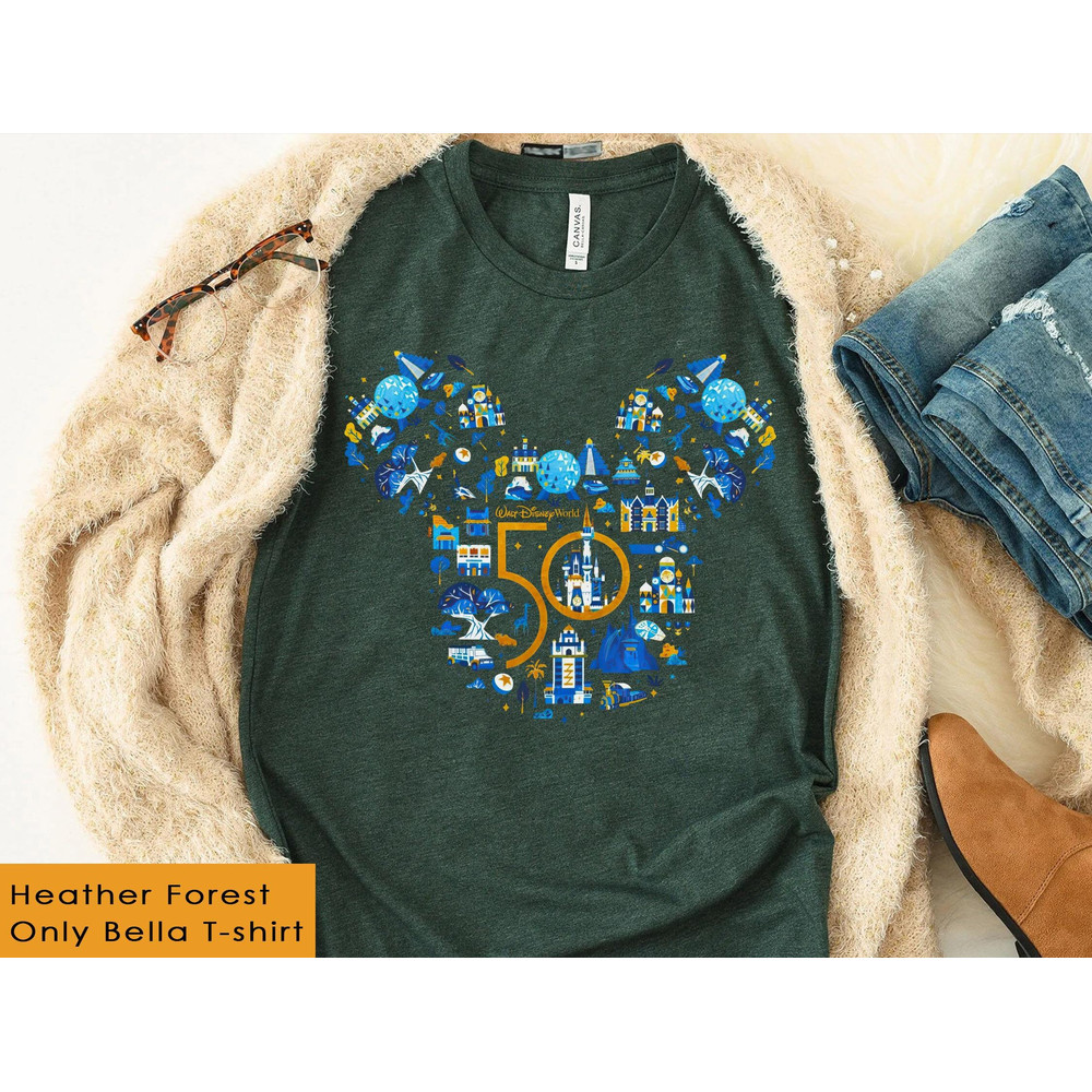 Mickey Walt Disney World 50th Anniversary Sweatshirt    Disney Park Shirt  Magic Kingdom  Epcot Park  Disneyland Vacation  Family Trip - 3.jpg