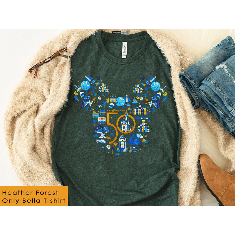 Mickey Walt Disney World 50th Anniversary Sweatshirt    Disney Park Shirt  Magic Kingdom  Epcot Park  Disneyland Vacation  Family Trip - 3.jpg
