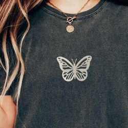 embroidered daisy comfort colors shirt, daisy shirt, comfort colors shirt, comfort co