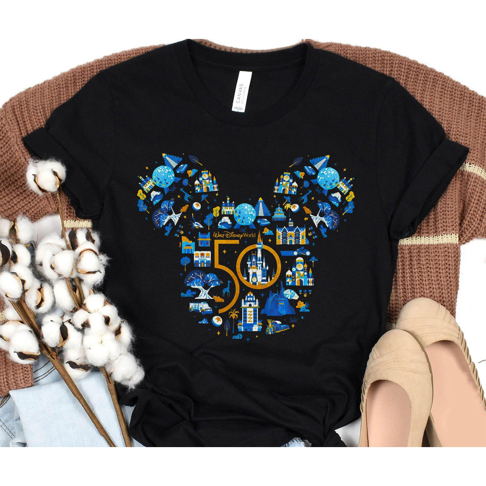 Mickey Walt Disney World 50th Anniversary Sweatshirt    Disney Park Shirt  Magic Kingdom  Epcot Park  Disneyland Vacation  Family Trip - 4.jpg