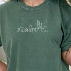 animal embroidered shirt, comfort colors embroidered t-shirt, embroidered shirt, anim