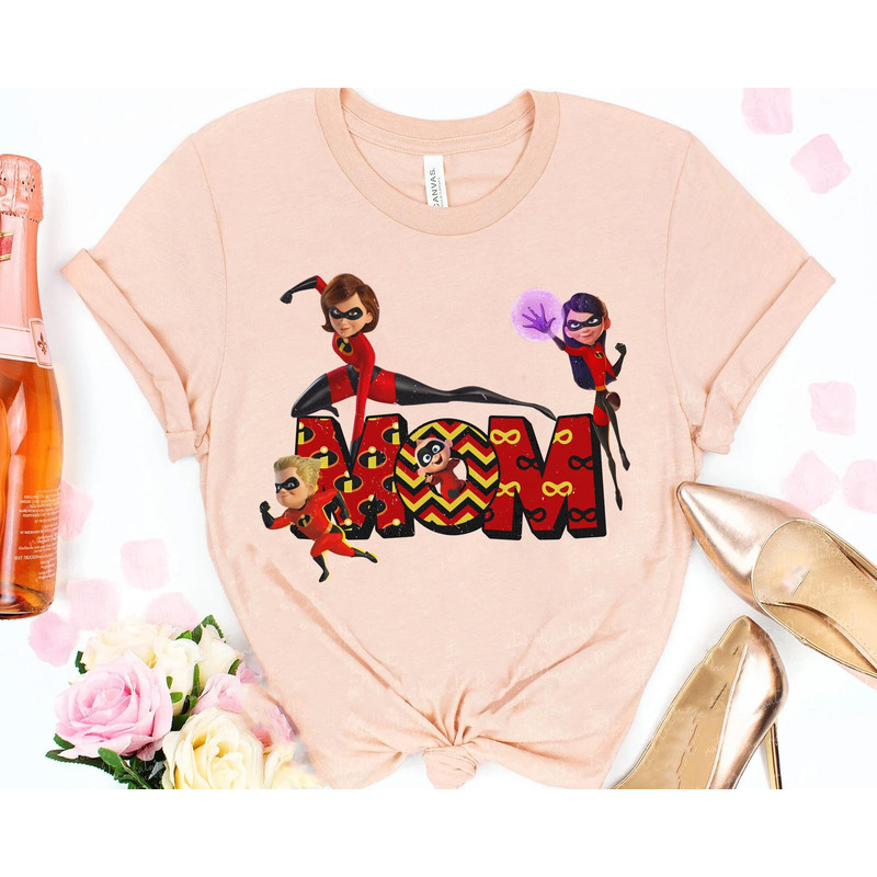 Mom Helen and Violet Dash Jack-Jack Shirt Incredibles Mom Elastigirl T-shirt Disney Mom Mother's Day Gift Ideas Disneyland Trip - 3.jpg