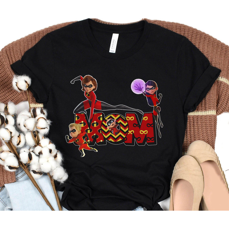 Mom Helen and Violet Dash Jack-Jack Shirt Incredibles Mom Elastigirl T-shirt Disney Mom Mother's Day Gift Ideas Disneyland Trip - 4.jpg