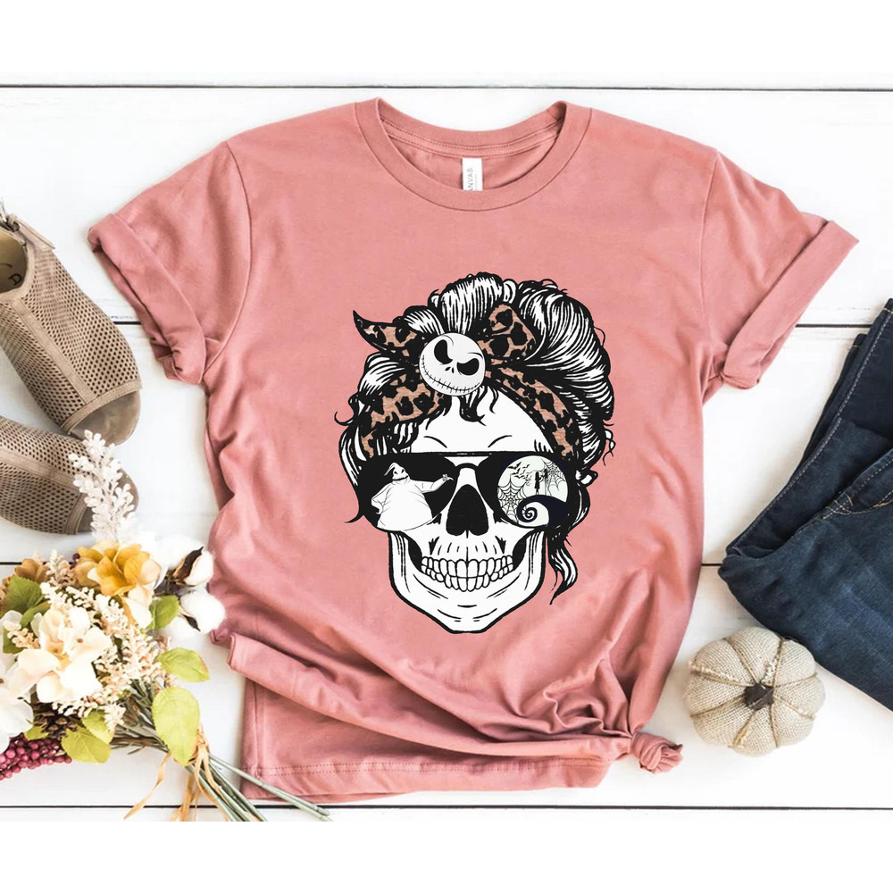 Mom Skull Jack Skellington Oogie Boogie Shirt Nightmare Before Christmas Disney T-shirt Mickey's Very Merry Party Disneyland Holiday Trip - 1.jpg