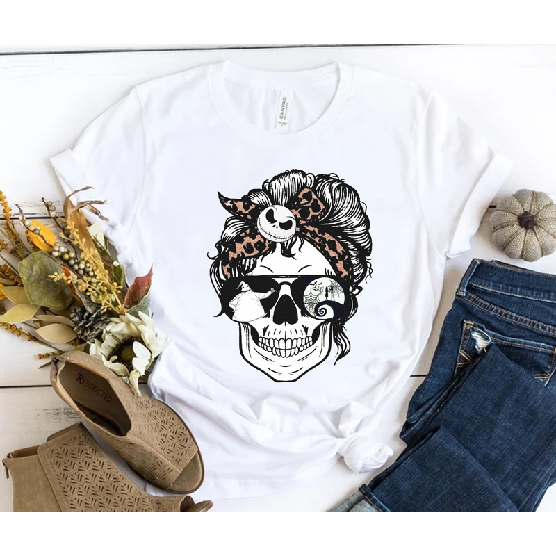 Mom Skull Jack Skellington Oogie Boogie Shirt Nightmare Before Christmas Disney T-shirt Mickey's Very Merry Party Disneyland Holiday Trip - 2.jpg