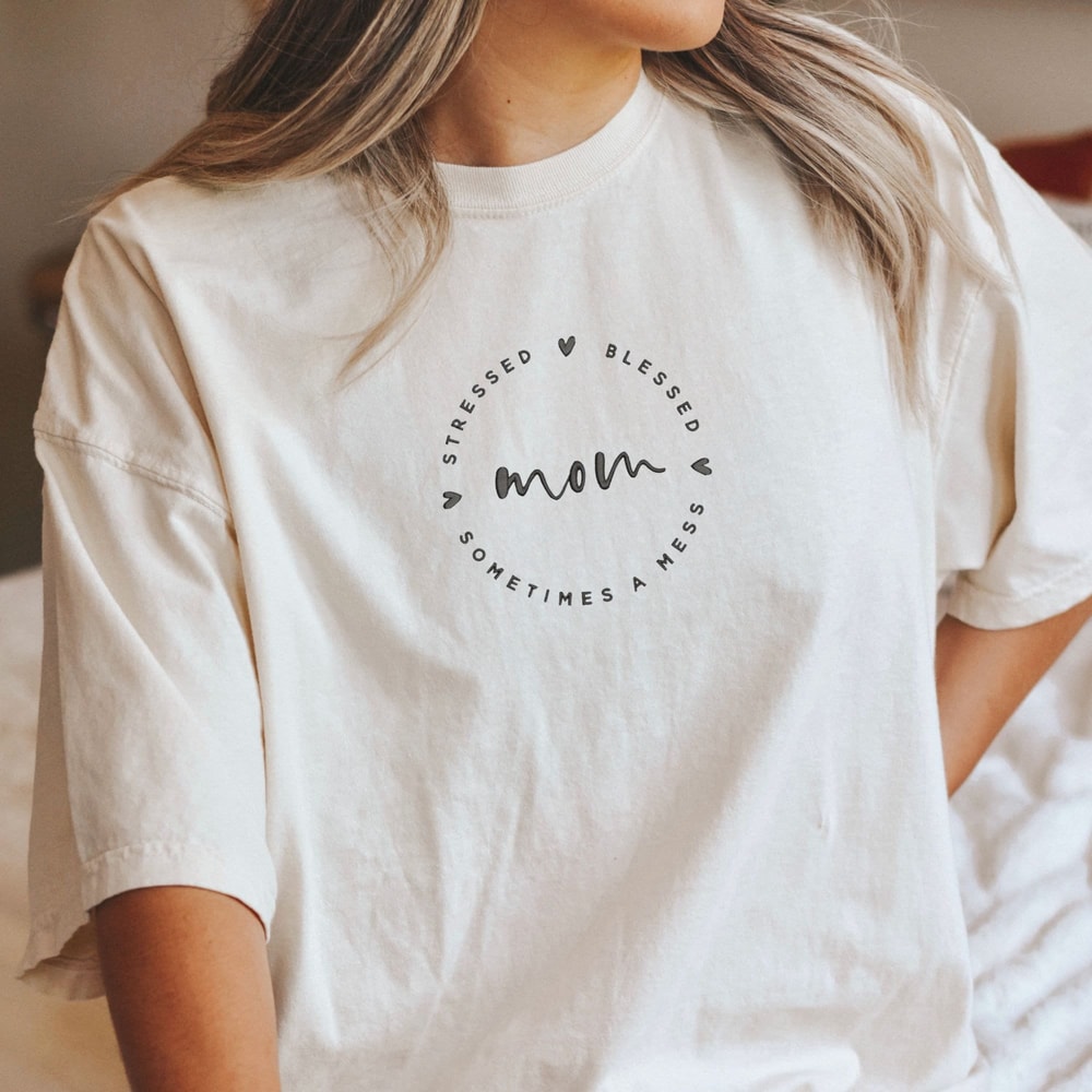 EMBROIDERED mama shirt, embroidered shirt, comfort colors shirt, embroidered tshirt, mothersdaygift, shirt for mom, postpartum gift - 1.jpg