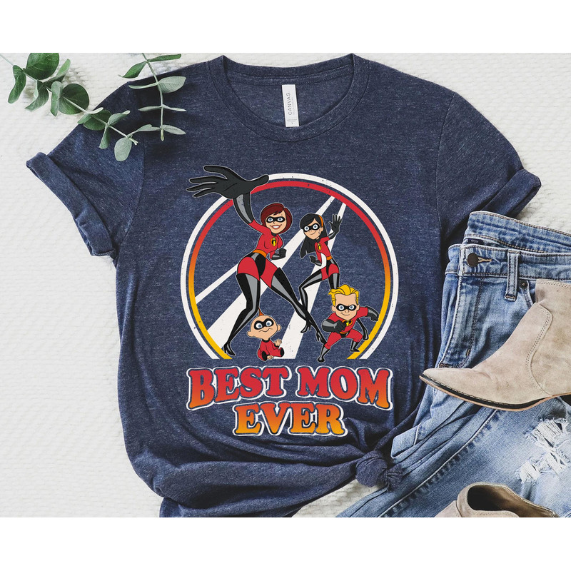 Mrs Incredible Jack-Jack Violet Dashiell Best Mom Ever Shirt Disney Mom T-shirt Mother's Day 2023 Gift For Mom Helen Parr Shirt - 1.jpg