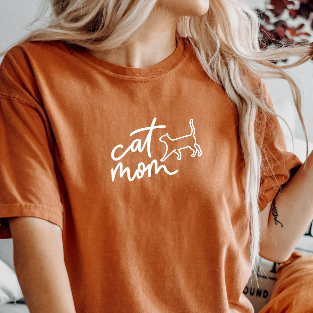 EMBROIDERED shirt, cat shirt, animal, pets shirt, embroidered cat shirt, cat mom, cat lover, cats, embroidered tshirt, comfort colors shirt - 2.jpg