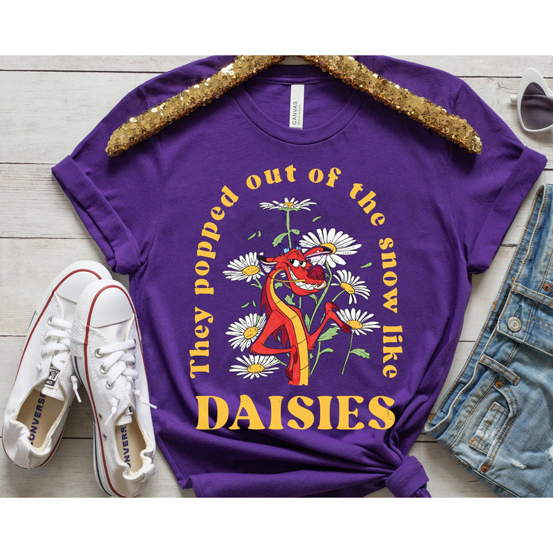 Mushu Dragon They Popped Out Of The Snow Like Daisies Shirt Mulan Disney T-shirt Magic Kingdom Walt Disney World Disneyland Trip - 5.jpg