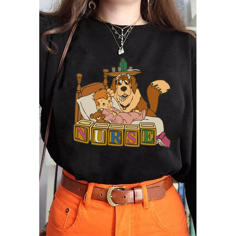 Nana Nurse and Michael Shirt Disney Nurse T-shirt Peter Pan Nurse's Day 2023 Tee Nana Dog Nurse Maid Child Care Shirt Nurse Week - 5.jpg