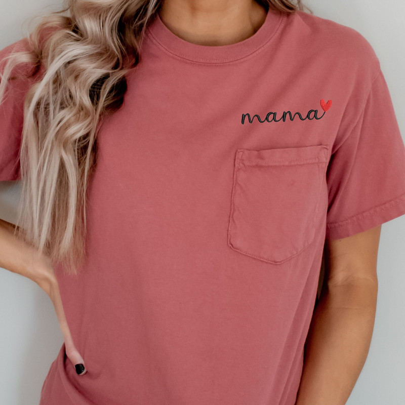 mama EMBROIDERED shirt, mama shirt, comfort colors shirt, mama t-shirt, mothers day gift, mama embrodiered, postpartum, new mom, baby shower - 1.jpg
