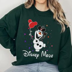 olaf mickey hat balloon sweatshirt frozen disne