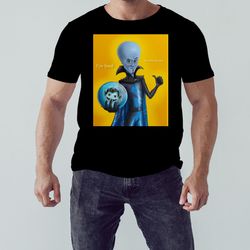 yellow graphic megamind shirt, unisex clothing, shirt for men women, graphic design, unisex shirt