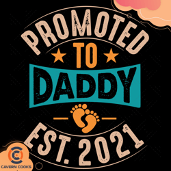 promoted to daddy est 2021 svg, fathers day svg, p