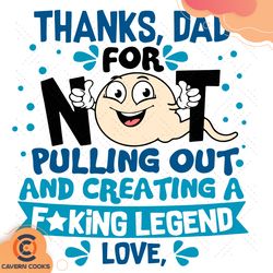 thanks dad for not pulling out and creating a fuck