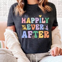 patel color happily ever after disney shirt / d